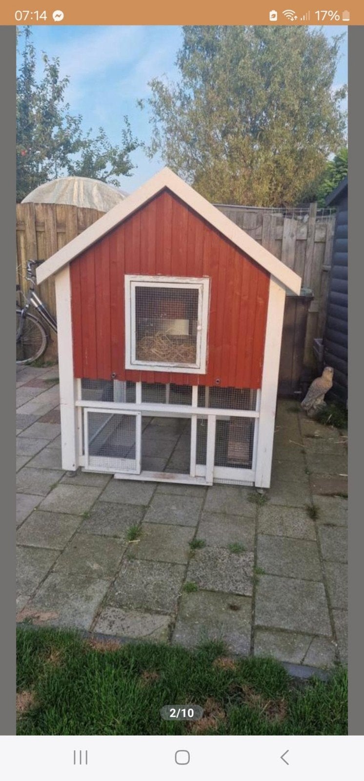 Zeer apart en degelijk konijnenhok., Ophalen, 110 cm of meer, Hok, 90 cm of meer