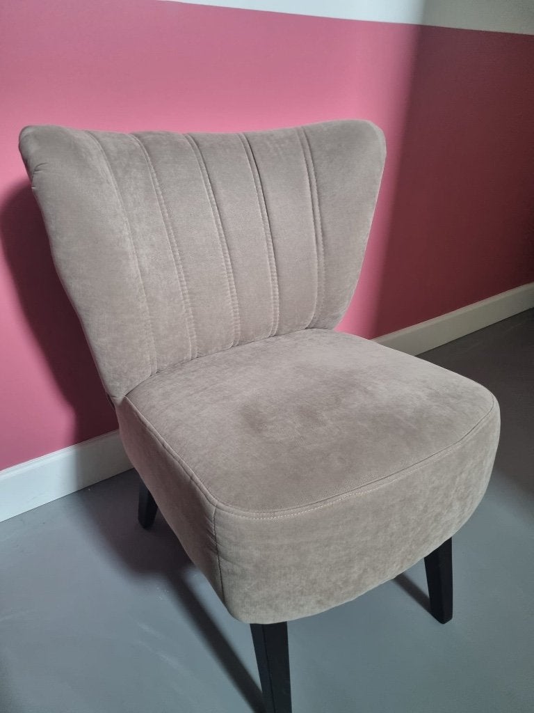 Mooi vintage cocktailstoeltje, Gebruikt, Minder dan 75 cm, Hout, 50 tot 75 cm