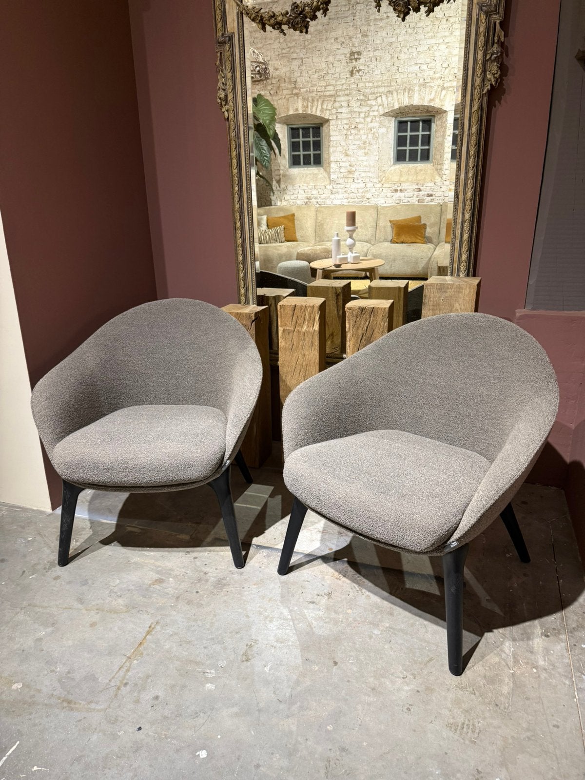 Showroom fauteuils te koop 2x Totti van Passe Partout, Ophalen, 75 tot 100 cm, Zo goed als nieuw, Stof