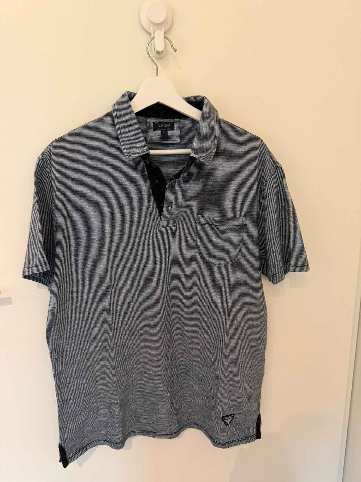 Polo van armani maat XL, Verzenden, Zo goed als nieuw, Maat 56/58 (XL), Grijs
