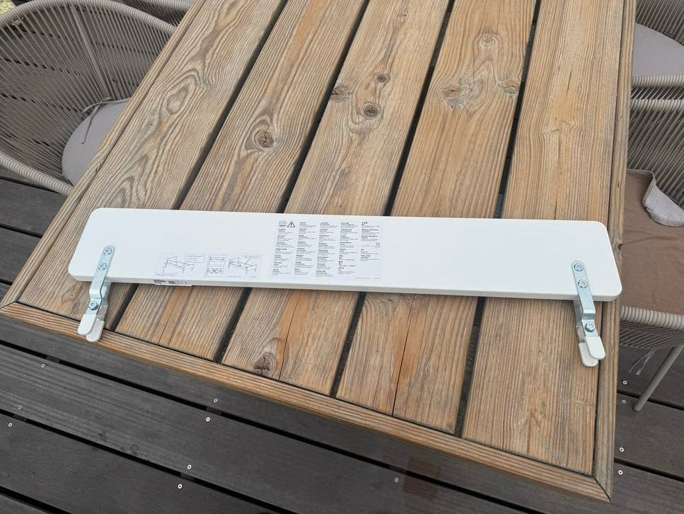 IKEA NATTAPA zijsteun bedhekje, wit, 96 cm, Ophalen of Verzenden, Nieuw, Minder dan 140 cm, Minder dan 70 cm