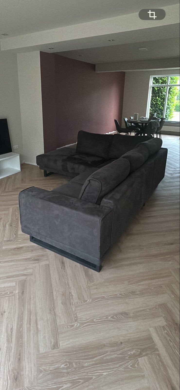 Moderne Hoekbank Links, Ophalen, 250 tot 300 cm, 100 tot 125 cm, Hoekbank