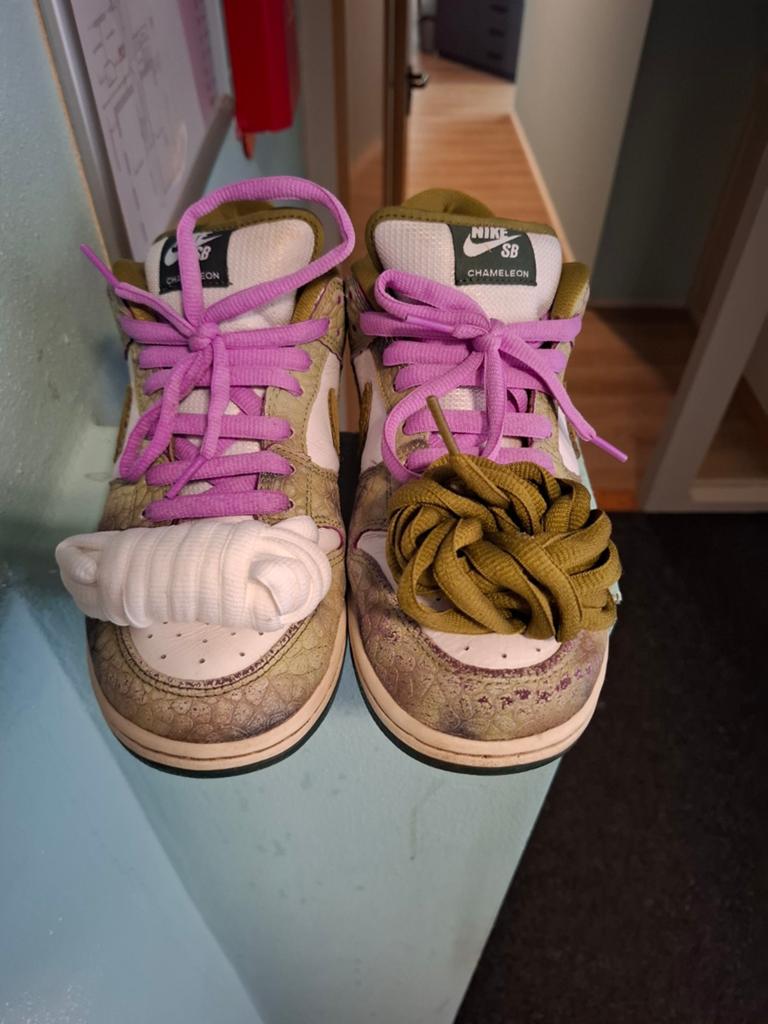 Nike SB Dunk Low 'Chameleon', Kleding | Dames, Schoenen, Nike SB, Ophalen of Verzenden, Sneakers of Gympen, Gedragen