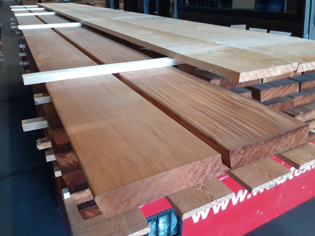 Western Red Cedar Rhombus 40x180x4800mm - partij 29 stuks, Ophalen of Verzenden, Nieuw, 250 cm of meer, Balken