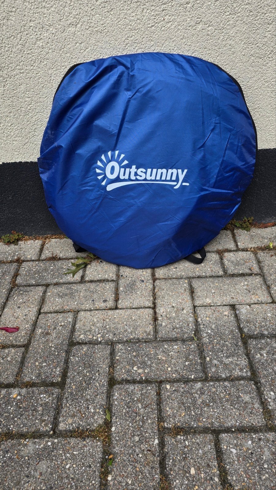 Outsunny Pop-up Strandtent/Slaaptent - Blauw, Ophalen