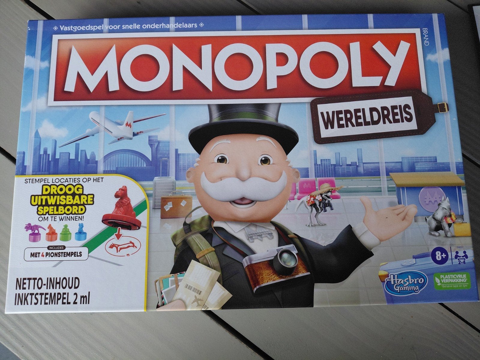 Monopoly Wereldreis, Een of twee spelers, Ophalen, Nieuw, Hasbro Gaming