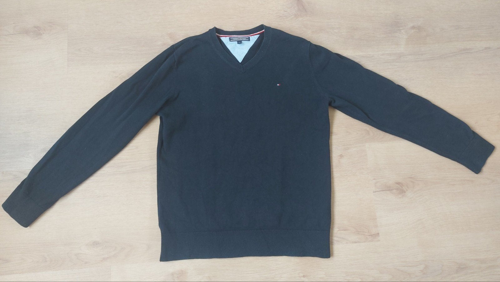 Tommy hilfiger v-hals trui maat 152 donkerblauw, Kinderen en Baby's, Gebruikt, Trui of Vest, Ophalen of Verzenden, Tommy Hilfiger