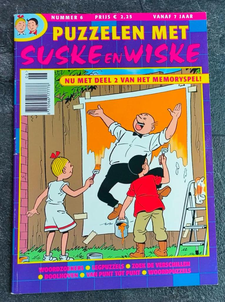 Puzzelen met Suske en Wiske nr.6, Willy van der steen, Eén stripboek, Nieuw, Ophalen of Verzenden