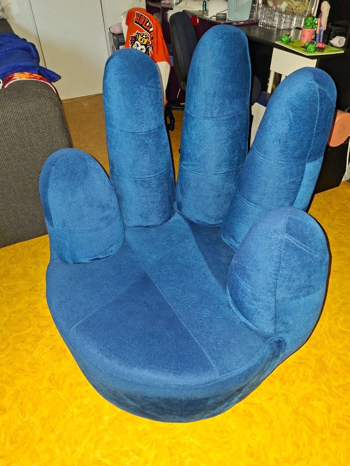 handstoel, Ophalen, Gebruikt, Blauw