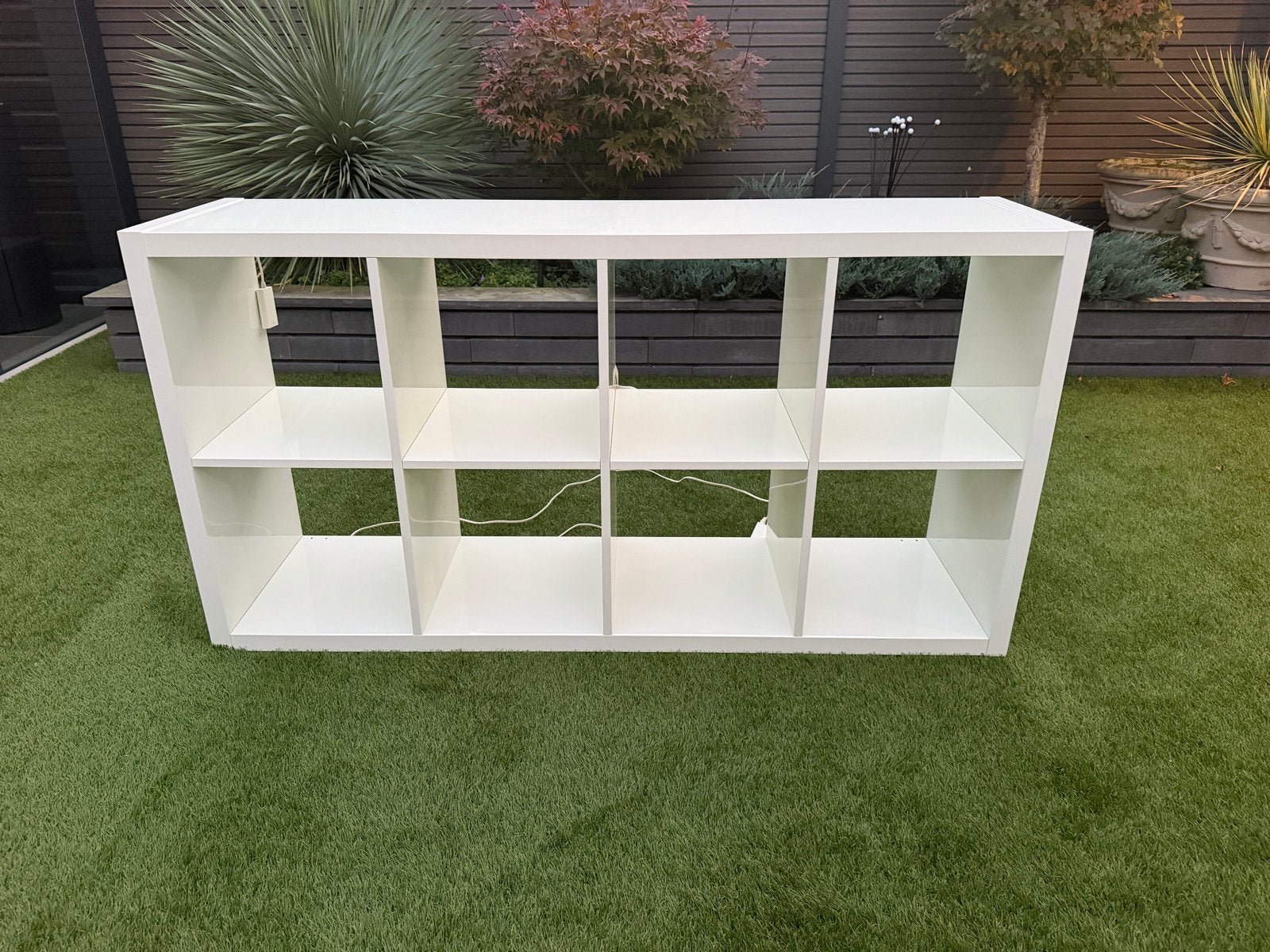 Witte Kallax kast met LED verlichting, Huis en Inrichting, Ophalen, Gebruikt