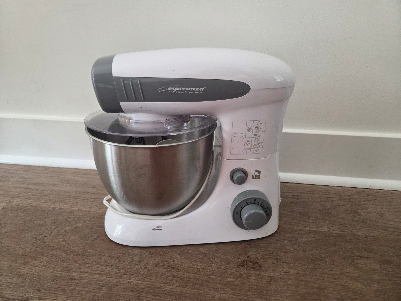 Esperanza Keukenmachine - RVS - 1L - 3600W, 4 liter of meer, Ophalen, 3 snelheden of meer