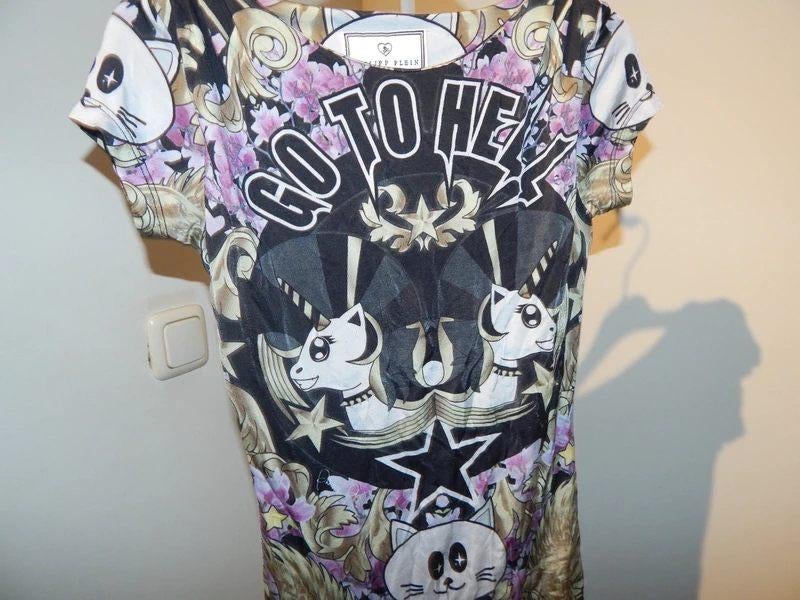 Philipp Plein stretch jurk aparte print kleuren 10 jaar, Gebruikt, Philipp plein, Jurk of Rok, Verzenden