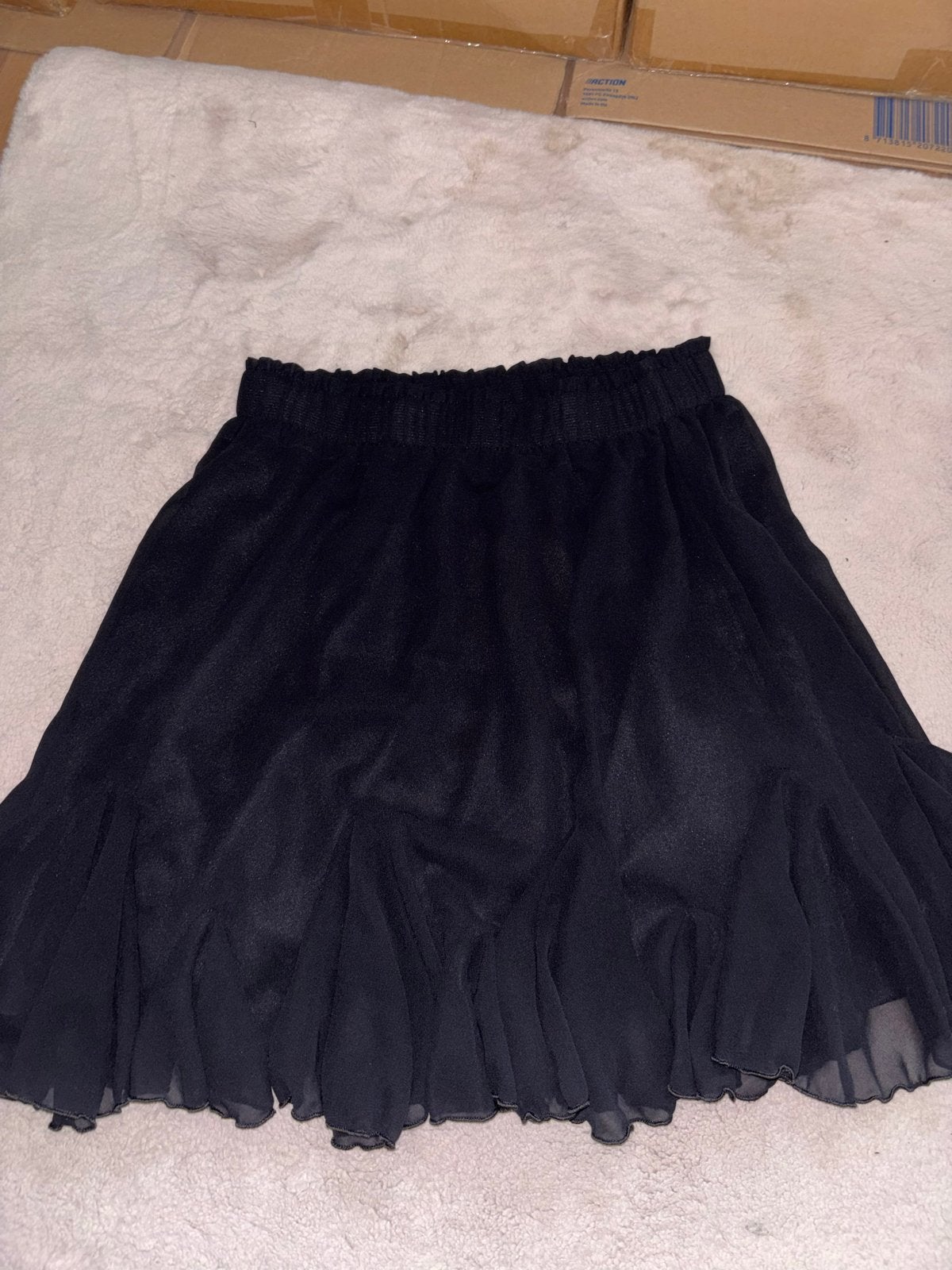 Zwart Papillonne Rokje Maat M dansrokje gerafeld, Kleding | Dames, Maat 38/40 (M), Zwart, Ophalen of Verzenden, Zo goed als nieuw