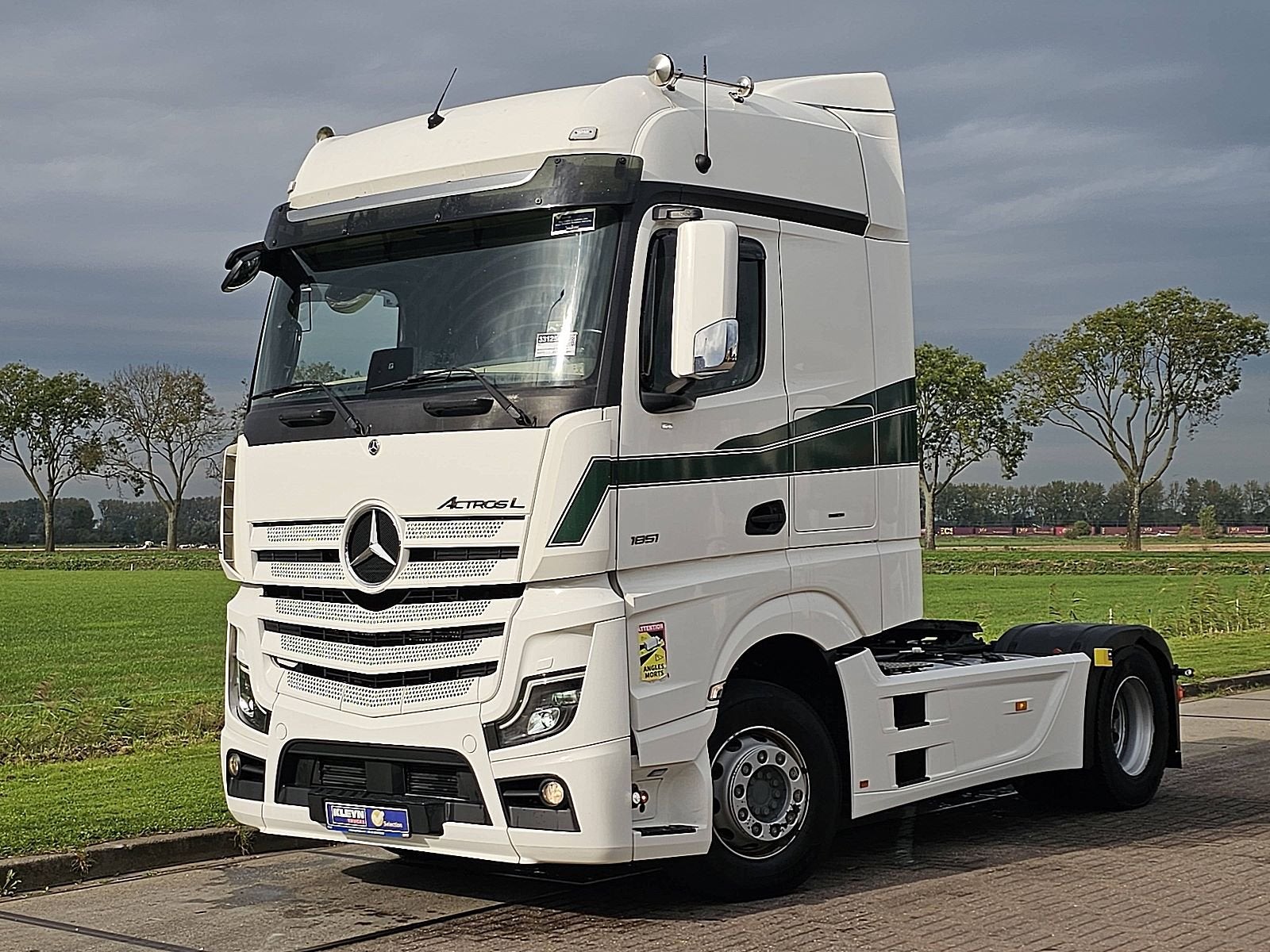 MERCEDES-BENZ ACTROS 1851 LS BIG SPACE,2Xtank,Standklima,oil, Automaat, Euro 6, 510 pk, Wit
