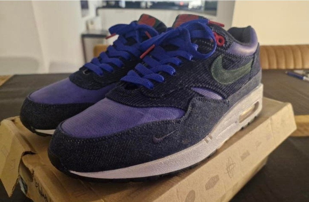 Nike air max one 1 patta corduroy us 10,5 eu 44,5 gedragen, Kleding | Heren, Schoenen, Ophalen, Overige kleuren, Sneakers of Gympen