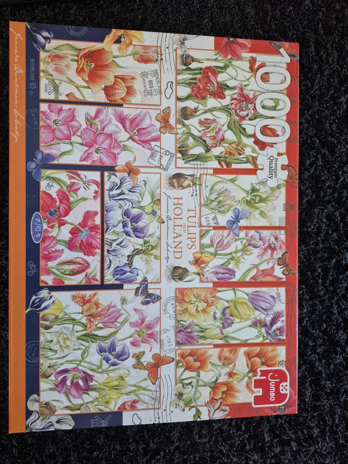 Jumbo Legpuzzel Tulpen Holland 1000 stukjes, Ophalen of Verzenden, 500 t/m 1500 stukjes, Zo goed als nieuw, Legpuzzel