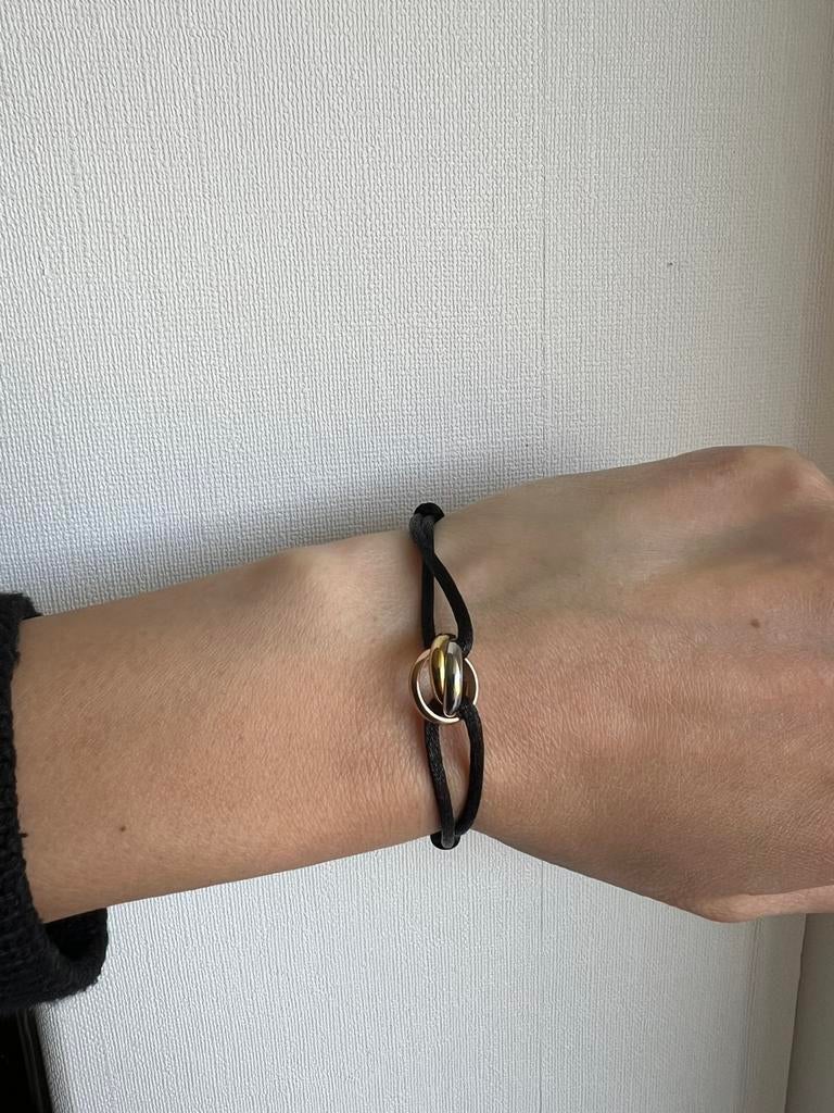 Cartier trinity armband zwart nieuw verstelbaar, Sieraden, Tassen en Uiterlijk, Ophalen of Verzenden, Zo goed als nieuw, Zwart