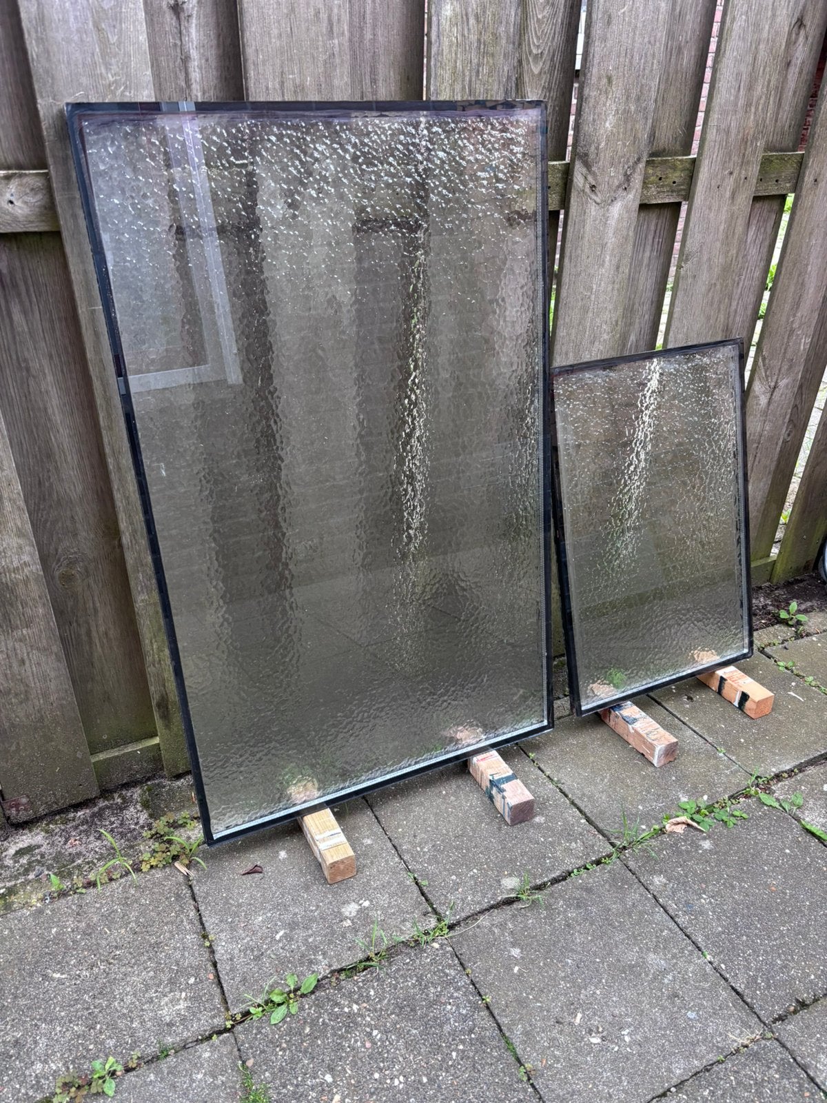 Isolatieglas met figuur glas gewolkt, Ophalen, Gevelraam of Ruit, Minder dan 80 cm, 80 tot 120 cm