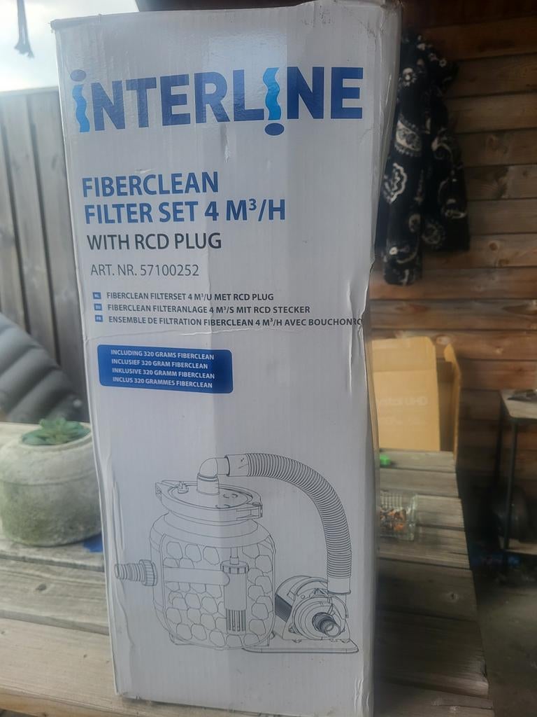 Interline Fiberclean Filter Set 4 m³/h, Tuin en Terras, Zwembad-toebehoren, Ophalen