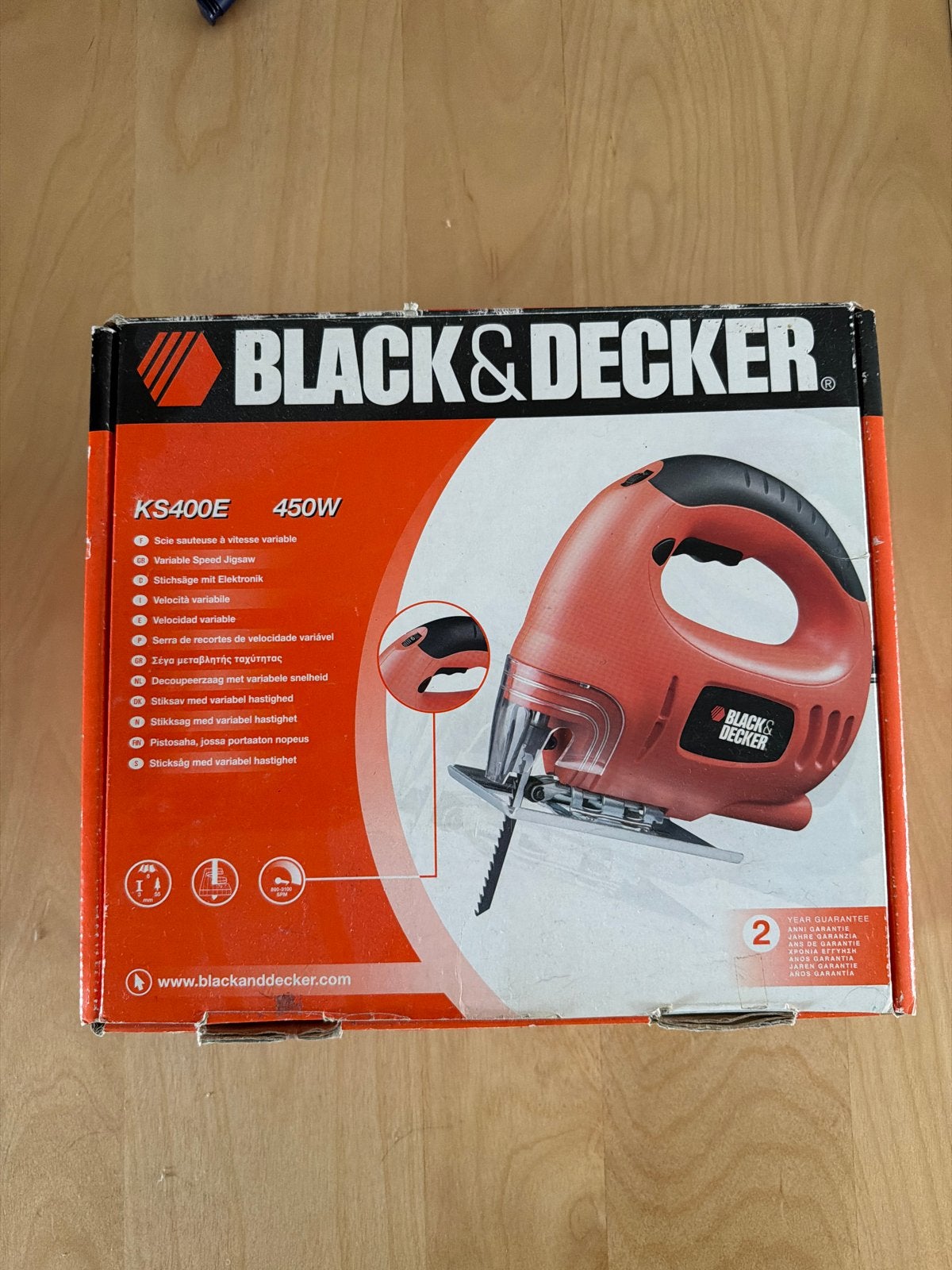 Black & Decker Decoupeerzaag KS400E - 450W, Doe-het-zelf en Verbouw, Gereedschap | Zaagmachines, Gebruikt, Decoupeerzaag, Ophalen of Verzenden