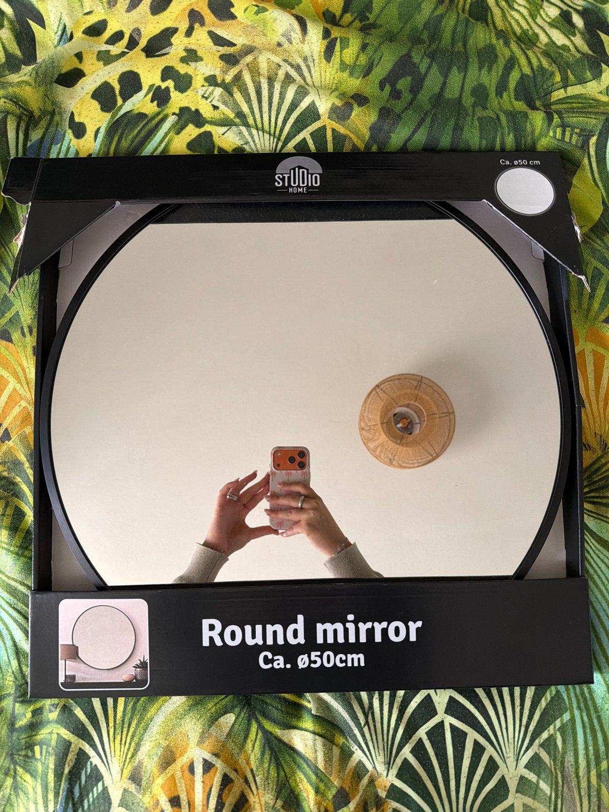 Ronde spiegel - Studio Home - Ø 50 cm, Ophalen, Rond, Nieuw, Minder dan 100 cm