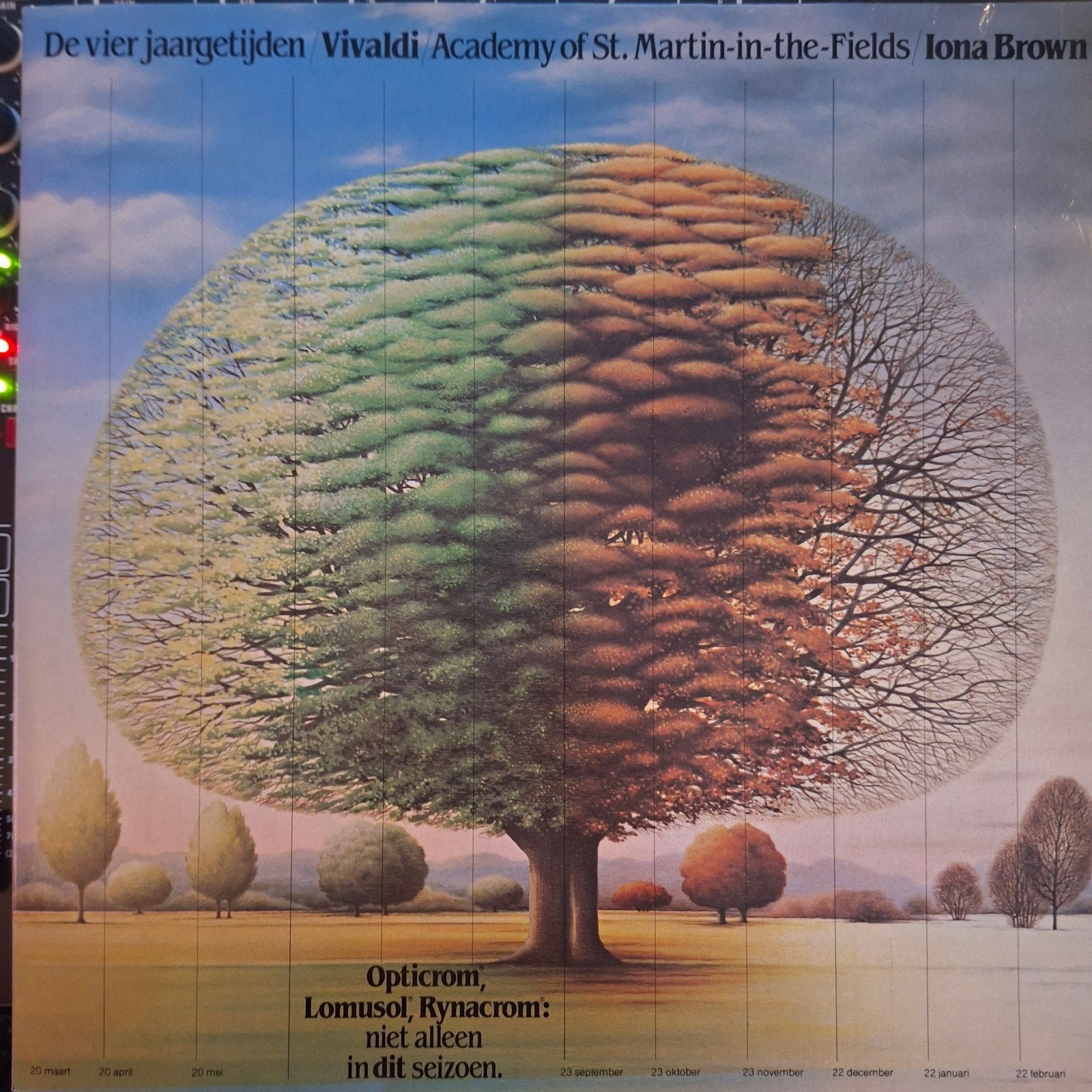 Vivaldi: Le Quattro Stagioni - Iona Brown, ASMF (LP, 1980), Gebruikt, Soloconcert, Ophalen of Verzenden, Vivaldi