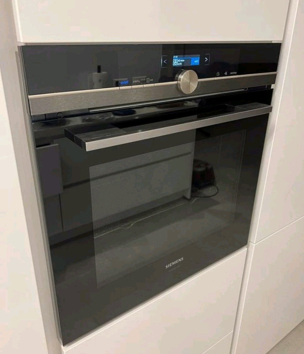 SIEMENS Blacksteel inbouw oven met zelfreiniging! 60cm hoog, Witgoed en Apparatuur, Ovens, Ophalen, Hete lucht, 60 cm of meer