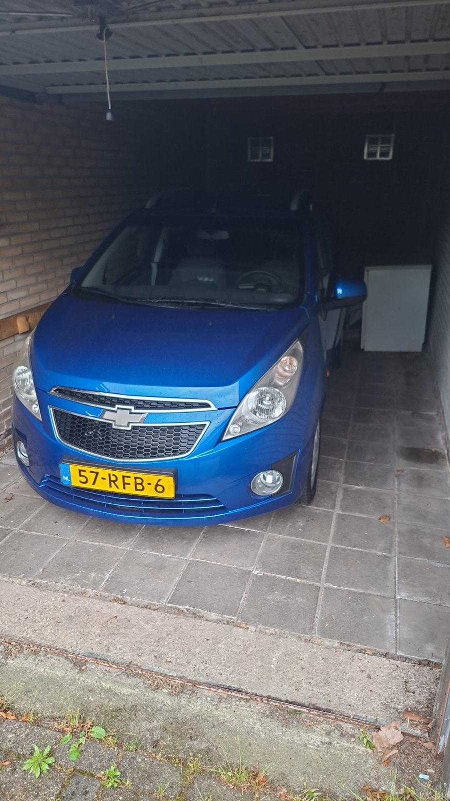 Chevrolet Spark 1.0 2011 Blauw, Auto's, Voorwielaandrijving, 839 kg, 4 cilinders, Blauw