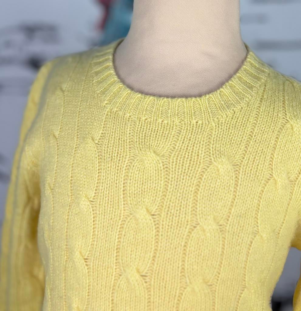 Ralph Lauren 100% kasjmier kabeltrui maat 7 (365 euro), Verzenden, Jongen of Meisje, Trui of Vest, Zo goed als nieuw
