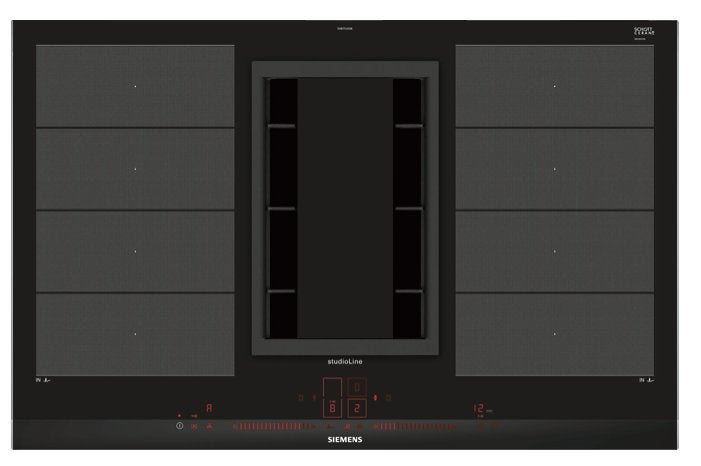 Siemens EX877LX33E inductionAir inductiekookplaat, Ophalen, Gebruikt, Zwart, 50 tot 100 cm