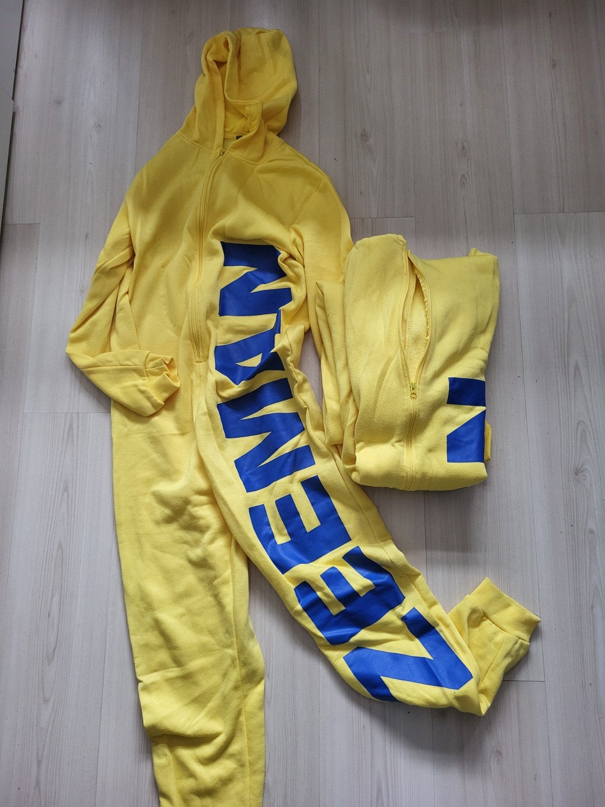 Zeeman Onesie Geel Maat M en L, Ophalen, Zo goed als nieuw, Geel