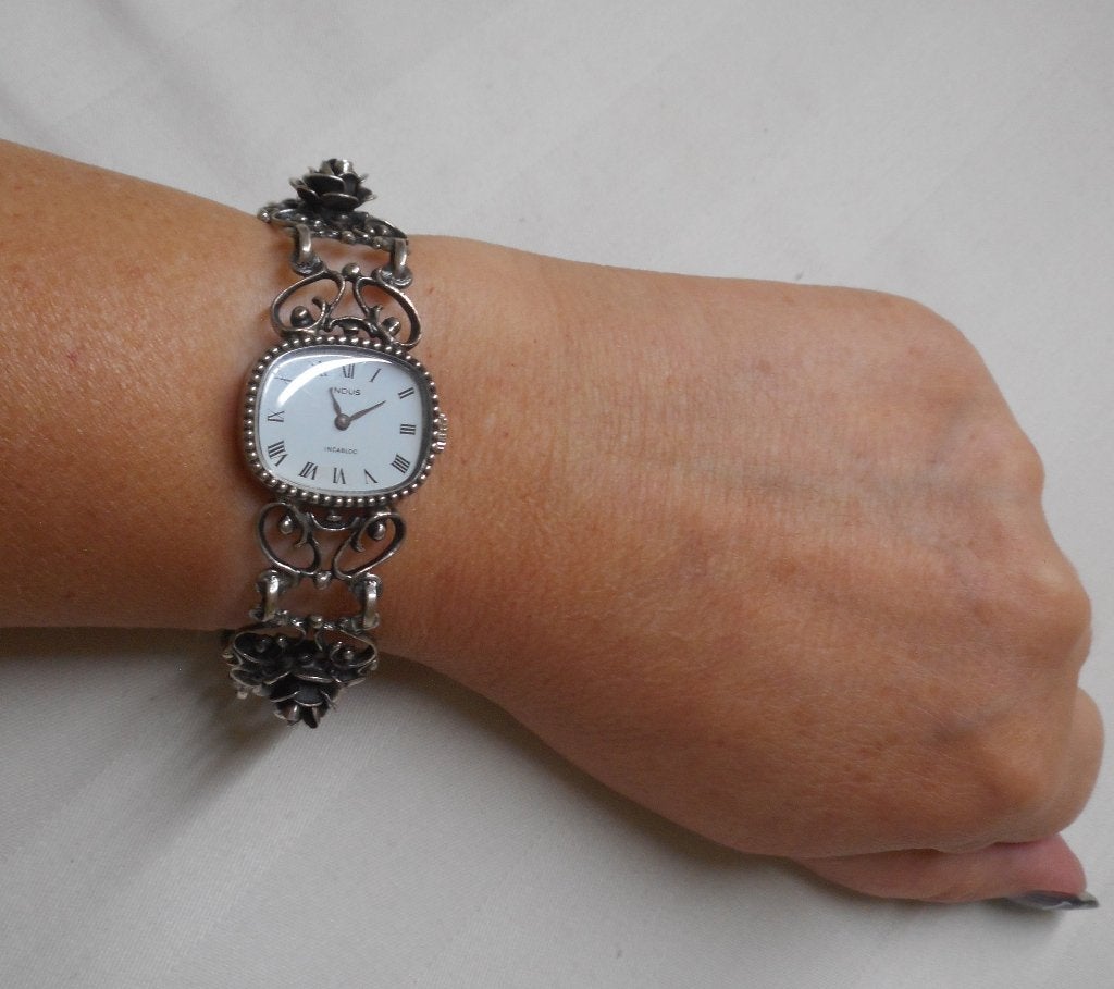 Zilveren prachtig vintage opwind dames polshorloge nr.1160, Sieraden, Tassen en Uiterlijk, Overige merken, Verzenden, Polshorloge