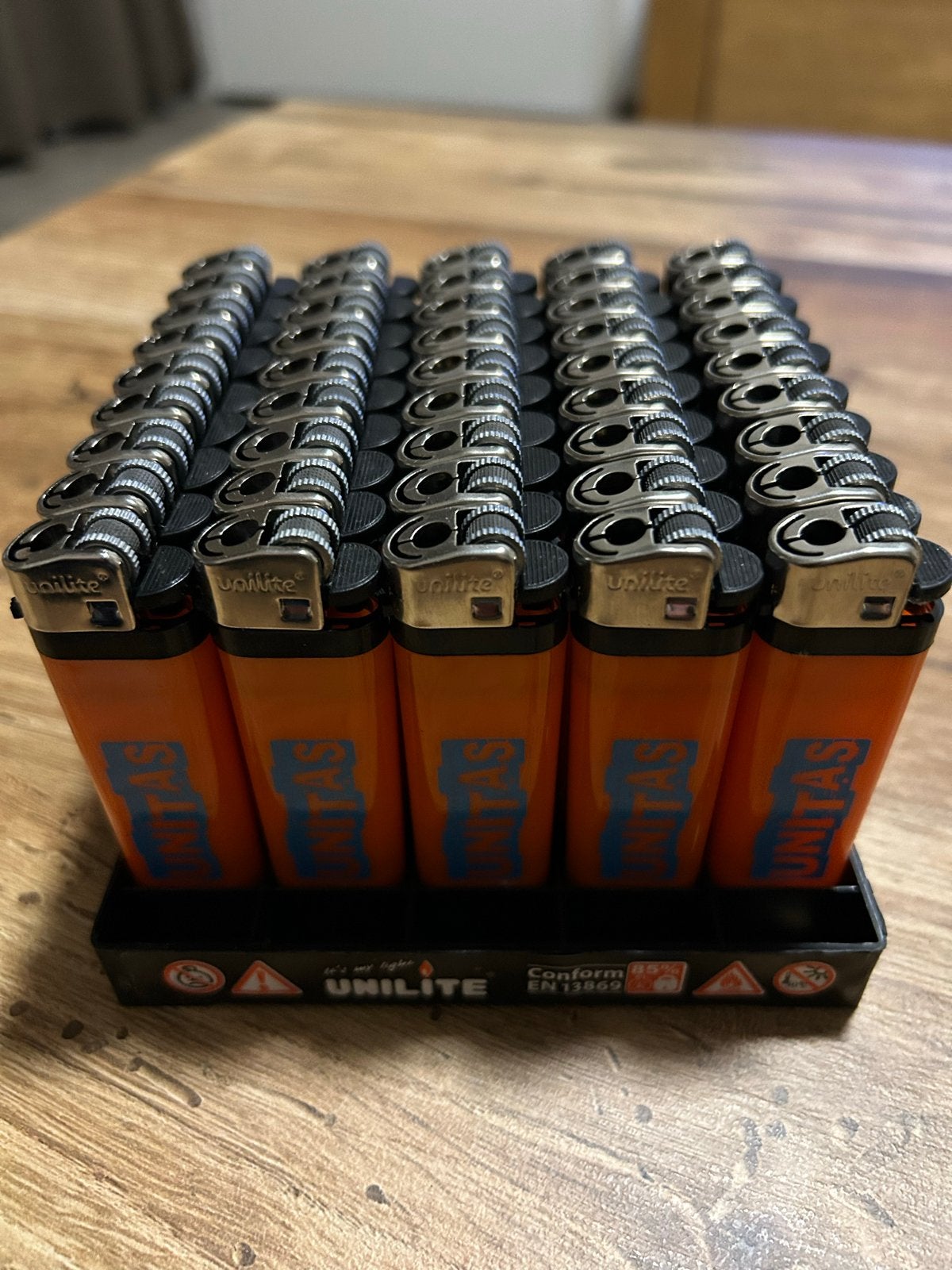 Unilite aanstekers - Doos van 45 stuks, Ophalen of Verzenden, Nieuw, Aansteker