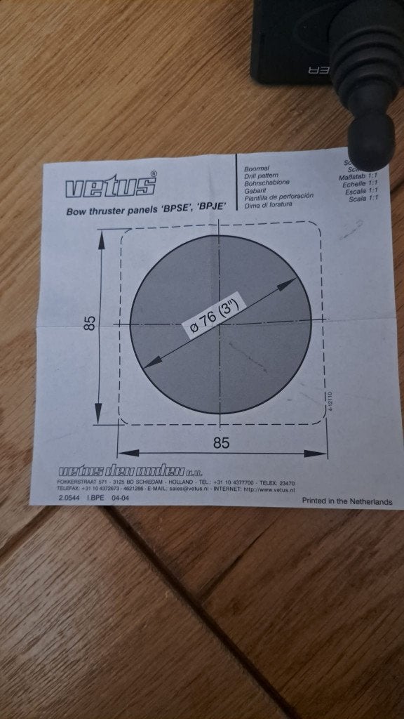 Vetus Boeg- en hekschroef bedieningspanelen BPSJE 2x NIEUW, Ophalen of Verzenden, Nieuw, Motor en Techniek