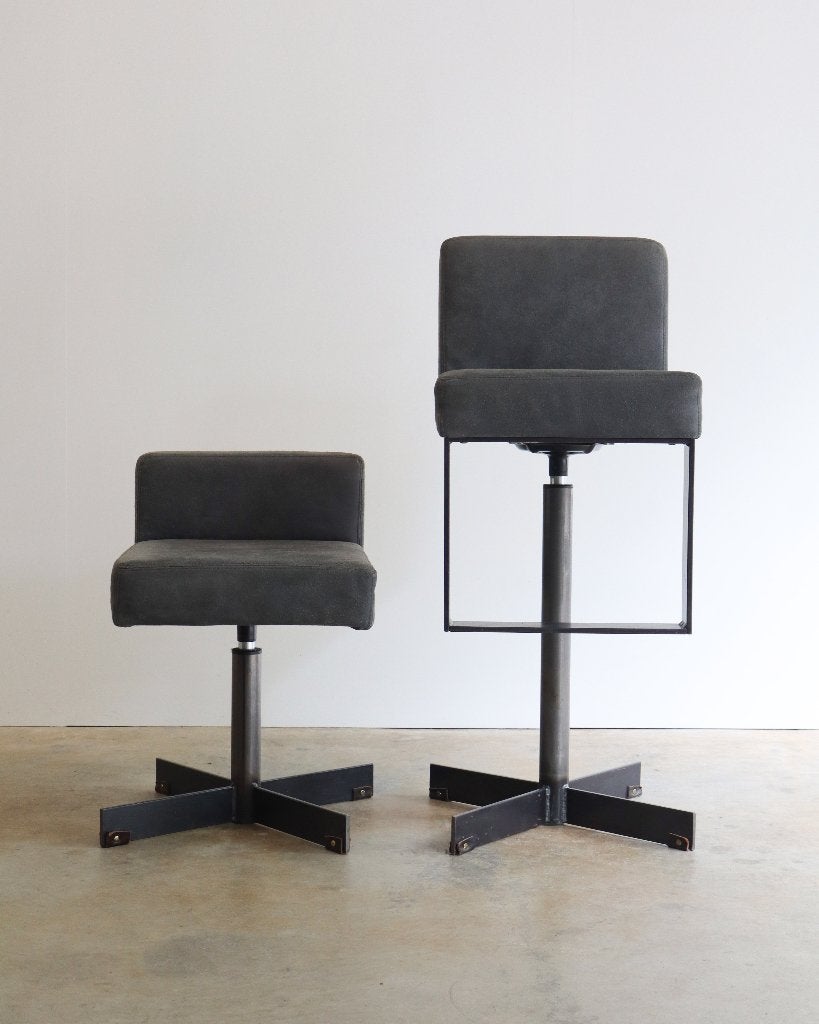Lensvelt && Prast Hooft 101 stoel  barkruk suede 1st edition, Huis en Inrichting, Modern design, Gebruikt, Ophalen of Verzenden
