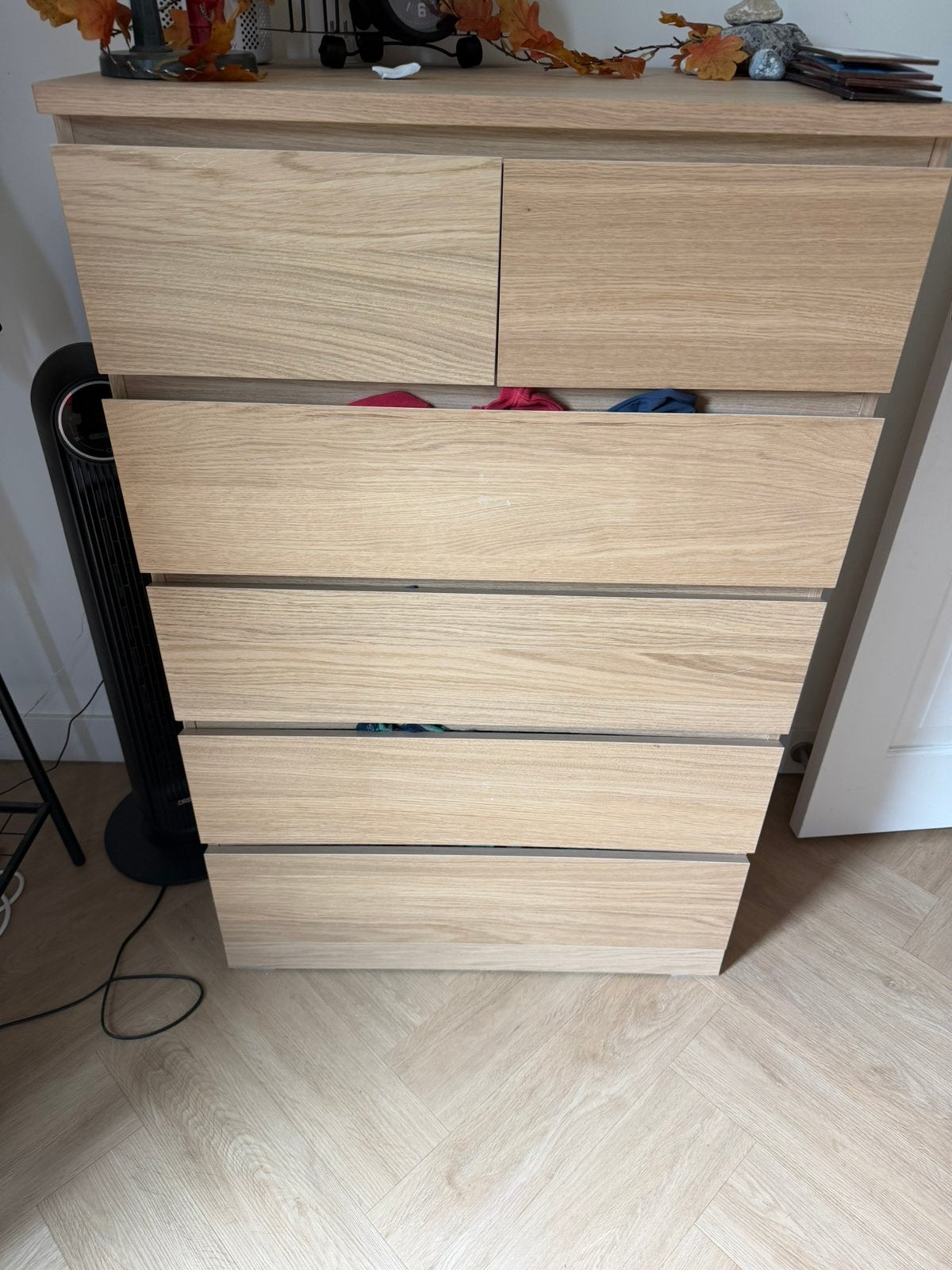 Ikea Malm 6 drawer, Ophalen, 50 tot 100 cm, Zo goed als nieuw, Minder dan 100 cm