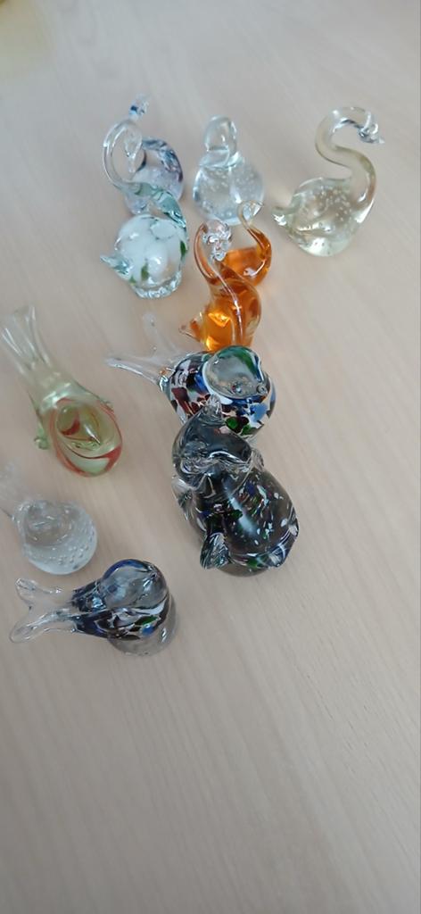Collectie glazen beeldjes: vogels en dieren, Antiek en Kunst, Antiek | Glas en Kristal, Ophalen