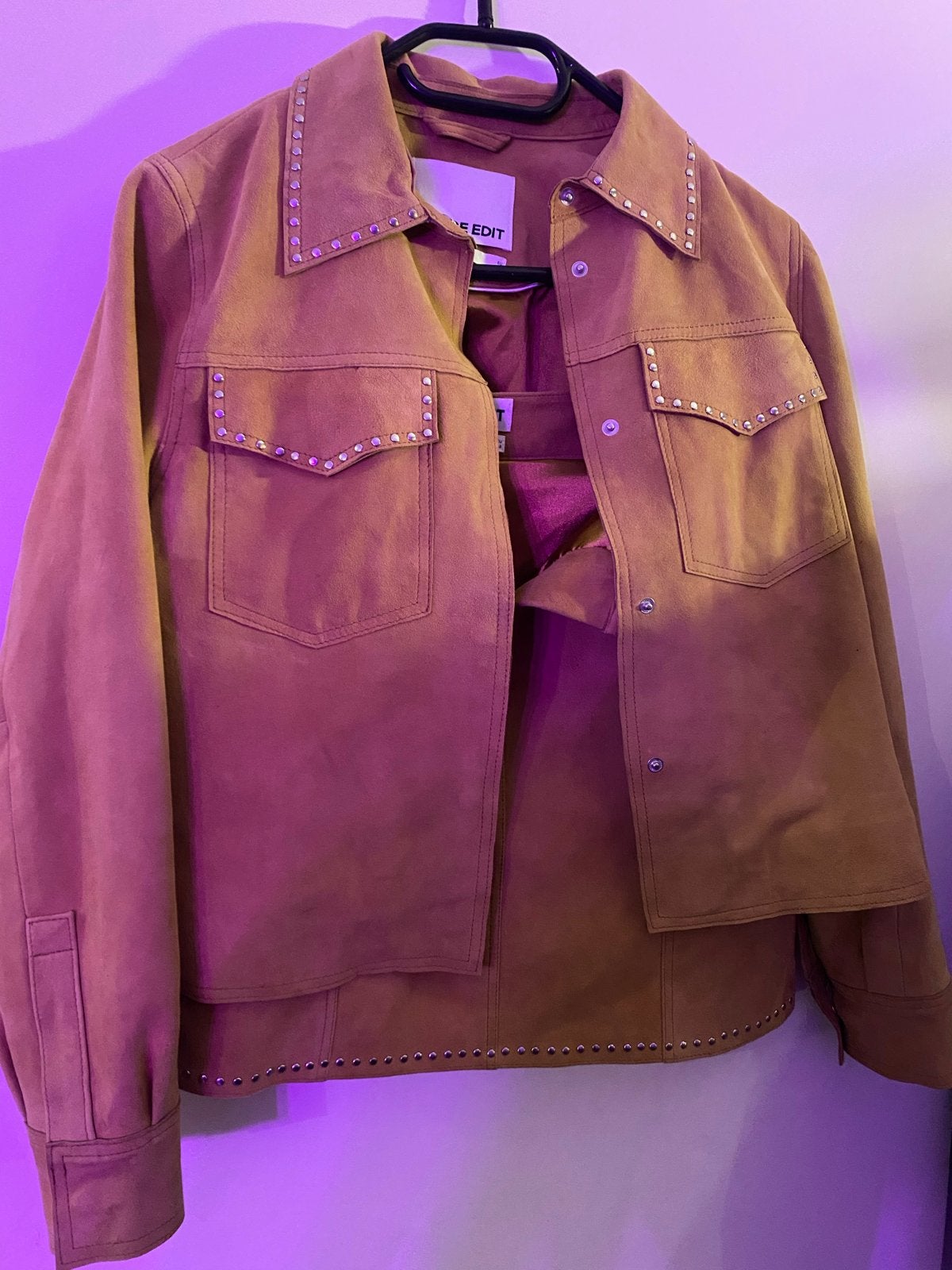 Rouge Edit suède look set: jasje en rokje, maat M, Kleding | Dames, Rokken, Maat 38/40 (M), Bruin, Ophalen of Verzenden, Zo goed als nieuw