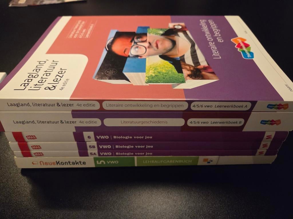 Schoolboeken 5/6 VWO - gratis - Nederlands, Biologie, Duits, Ophalen, Zo goed als nieuw, VWO, Nederlands