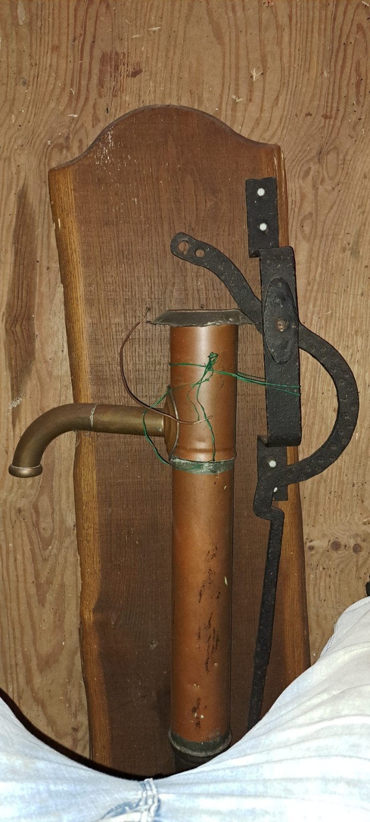 Antieke koperen waterpomp decoratie, Antiek en Kunst, Ophalen