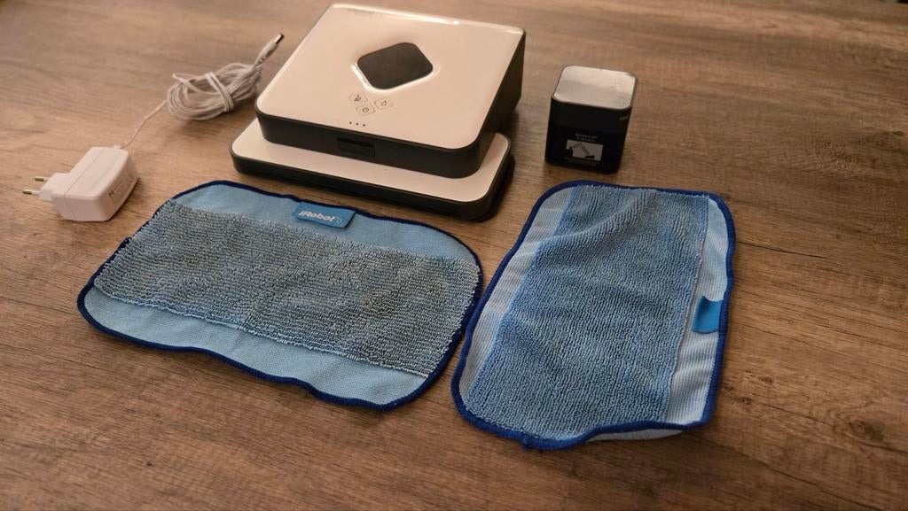 iRobot Braava 390T Dweilrobot, Witgoed en Apparatuur, Stofzuigers, Ophalen of Verzenden, Gebruikt, Minder dan 1200 watt, Robotstofzuiger