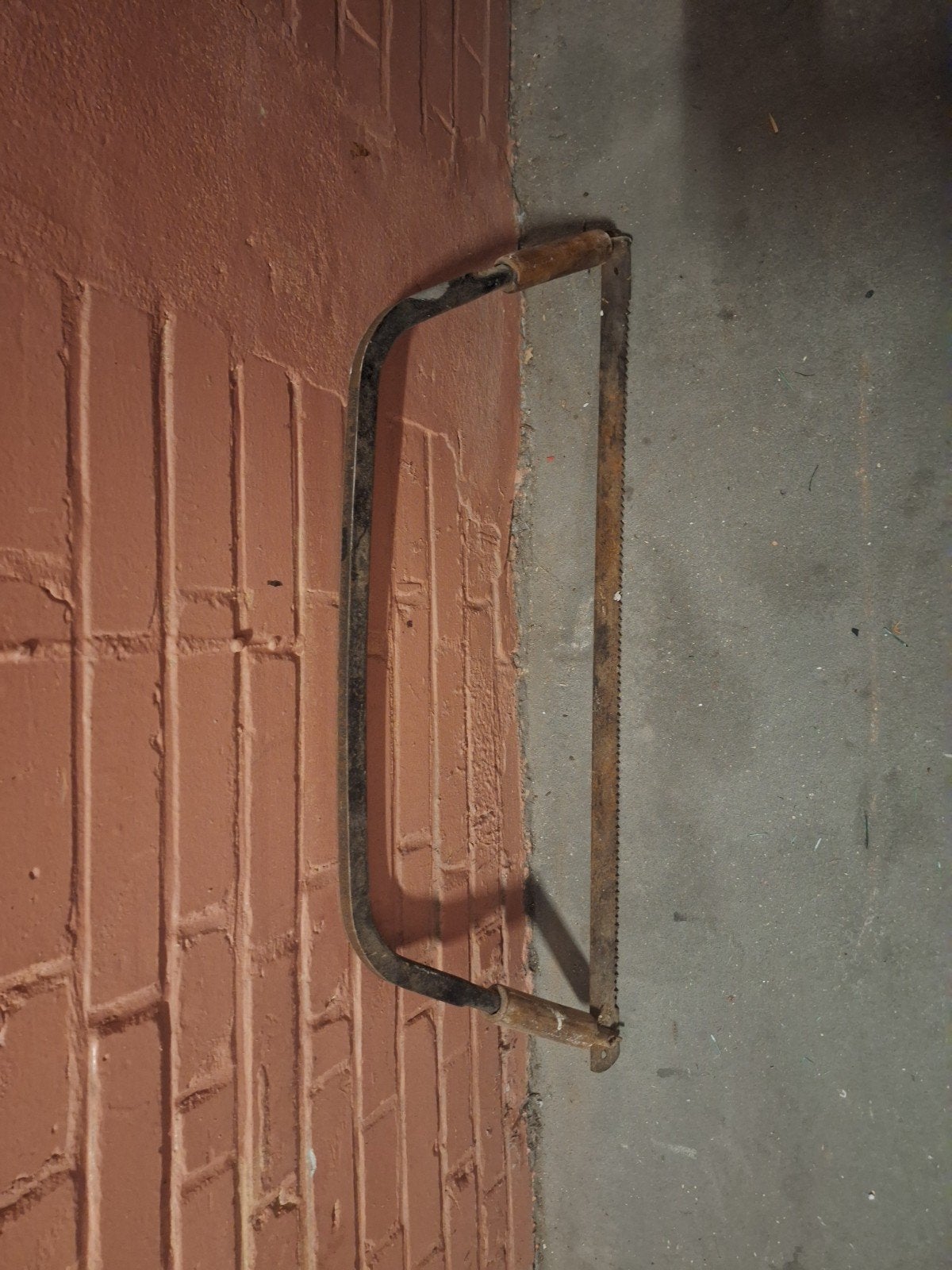Antieke kapzaag / trekzaag - Decoratief gereedschap 80cm, Ophalen of Verzenden