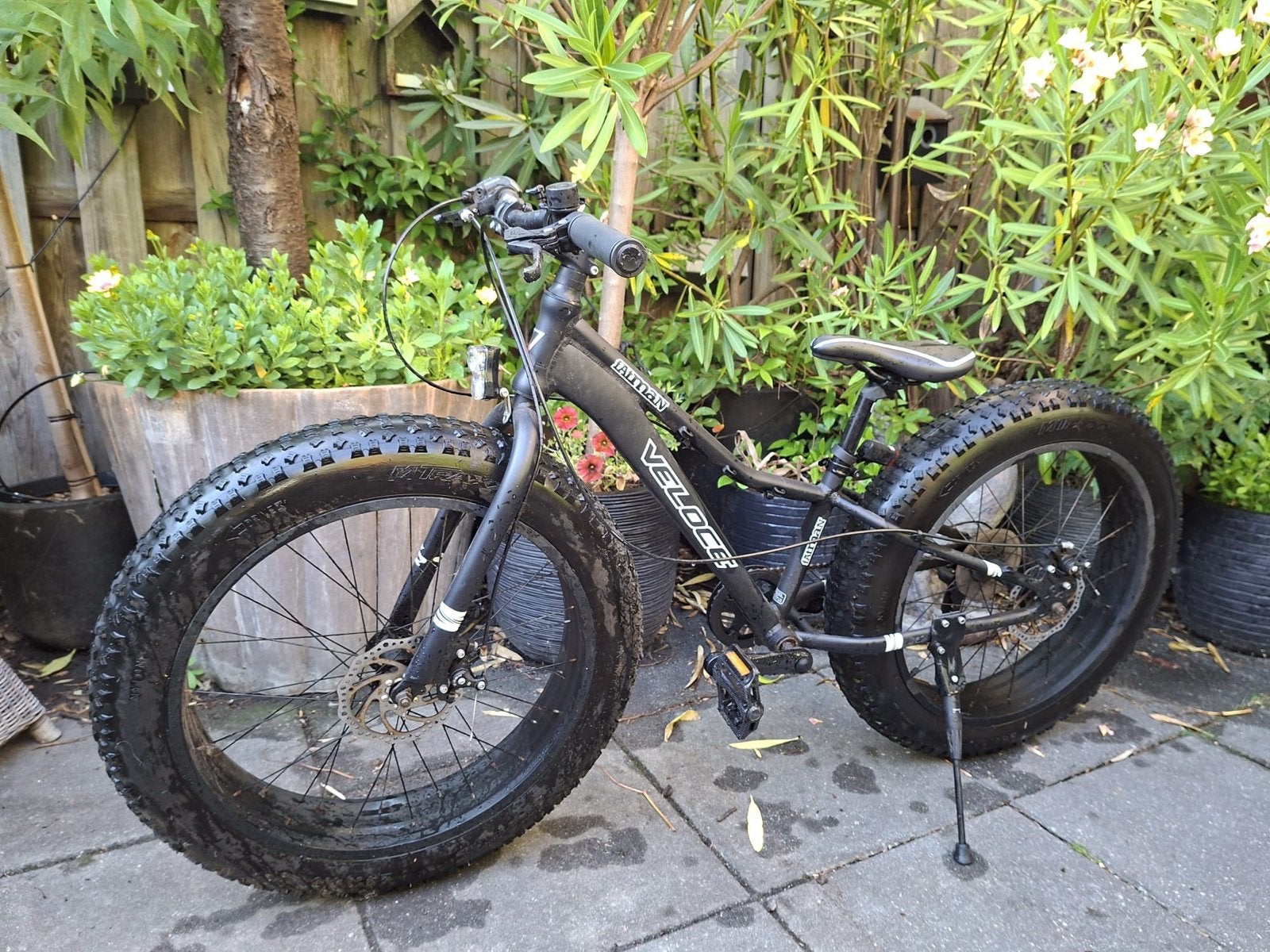 Stoere Veloce “Fatbike” lookalike fiets Zwart, Ophalen, Zo goed als nieuw, 26 inch of meer, Versnellingen