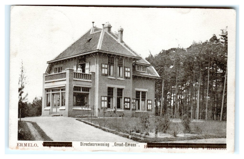Ermelo, Directeurswoning "Groot-Emaus" Lees beschrijving, Ophalen of Verzenden, 1920 tot 1940, Gelopen, Gelderland