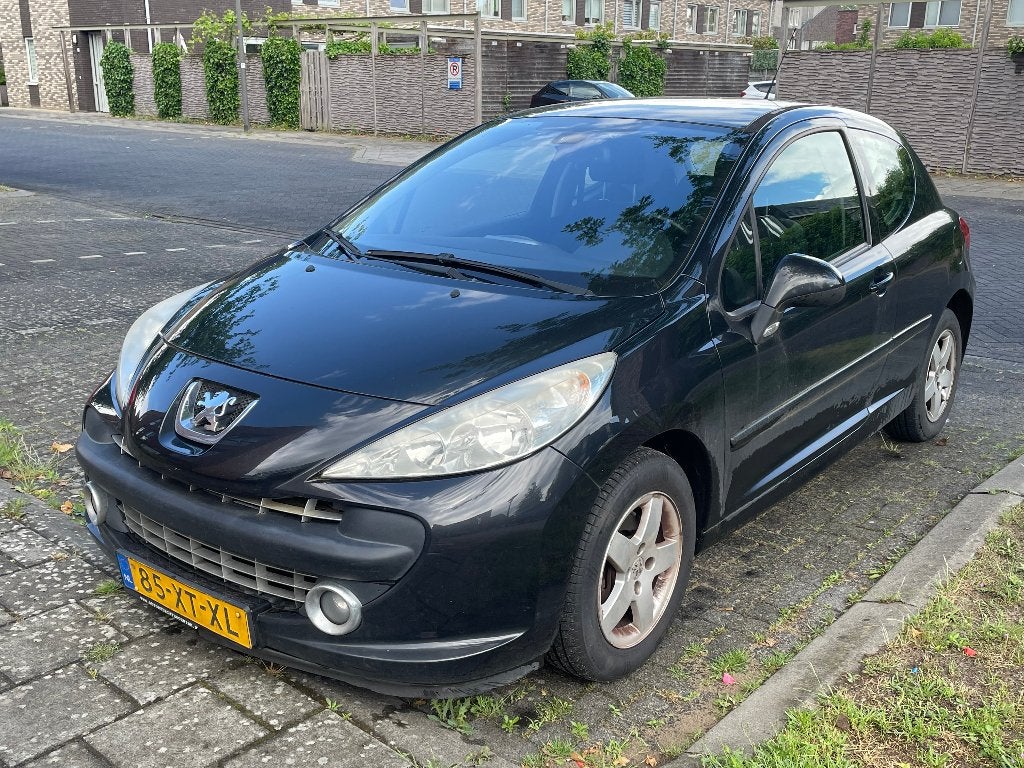 Peugeot 207 1.4 VTI 16V 3DRS 2007 Zwart, Ophalen, Gebruikt, Peugeot