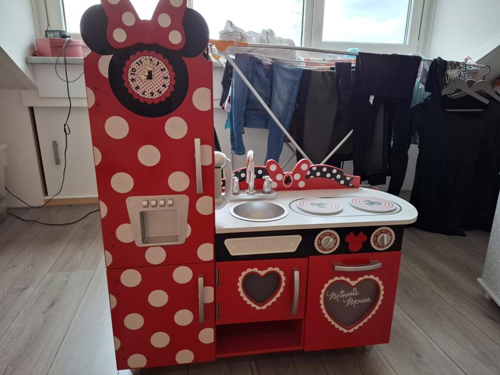 Minnie Mouse Speelkeuken met Koelkast en Fornuis, Kinderen en Baby's, Speelgoed | Speelkeukens, Ophalen, Gebruikt, Hout, Speelkeuken