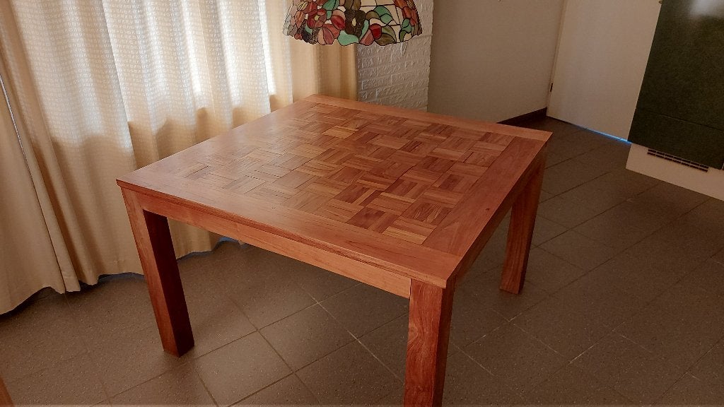 eettafel, landelijk, 120x120cm, Ophalen, Gebruikt, Vierkant, Landelijk