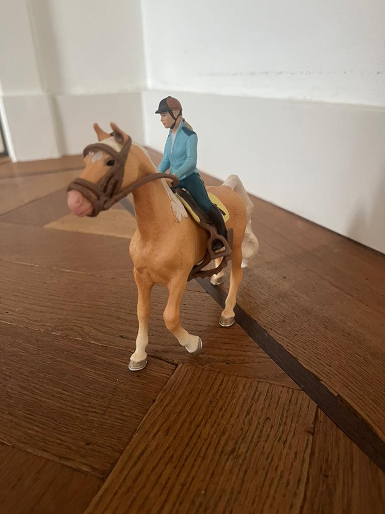 Schleich Ruiter en Paard - Speelfiguur, Ophalen of Verzenden, Gebruikt