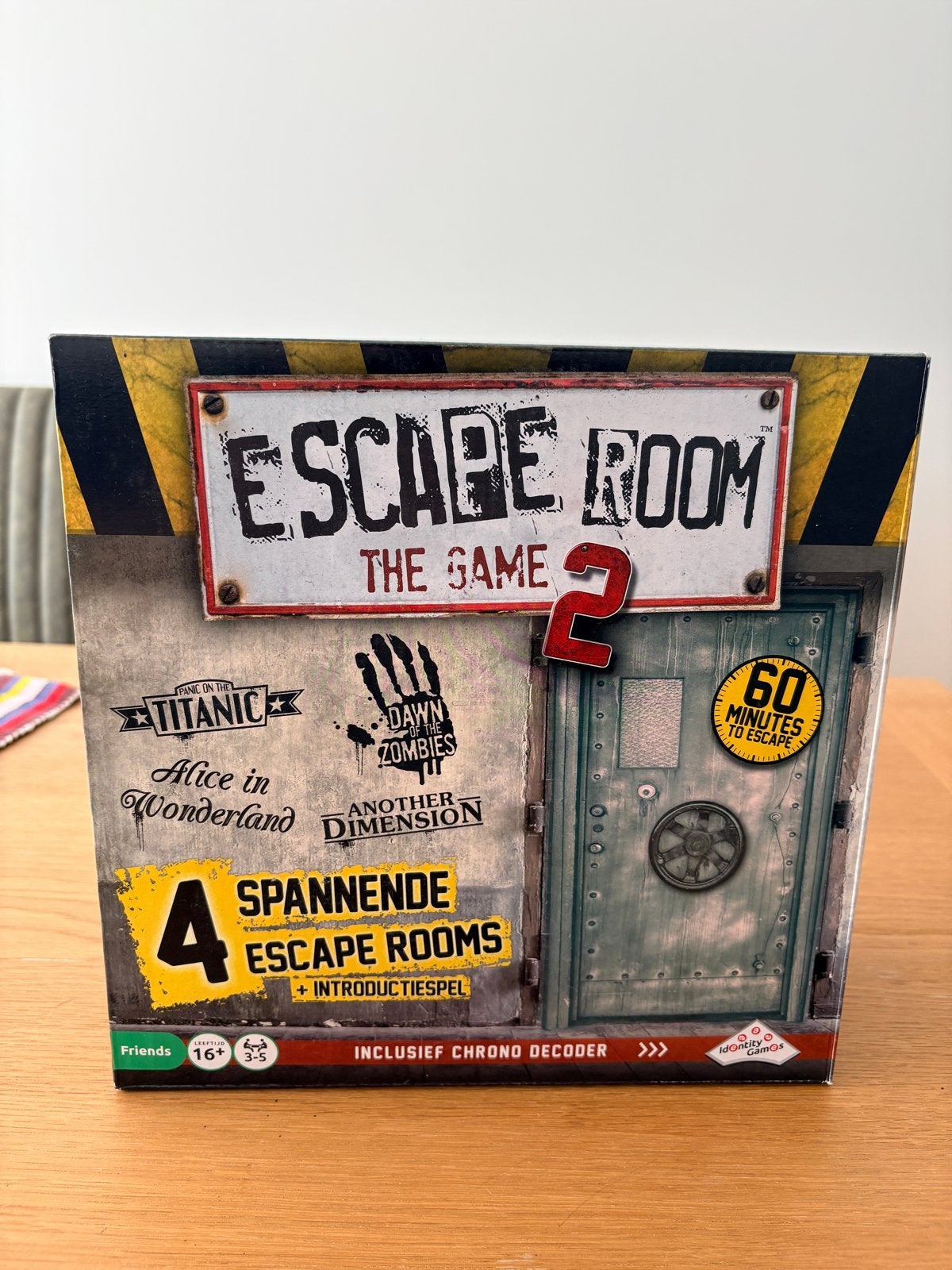 Escape Room The Game 2 - 4 spannende escape rooms, Drie of vier spelers, Ophalen, Nieuw