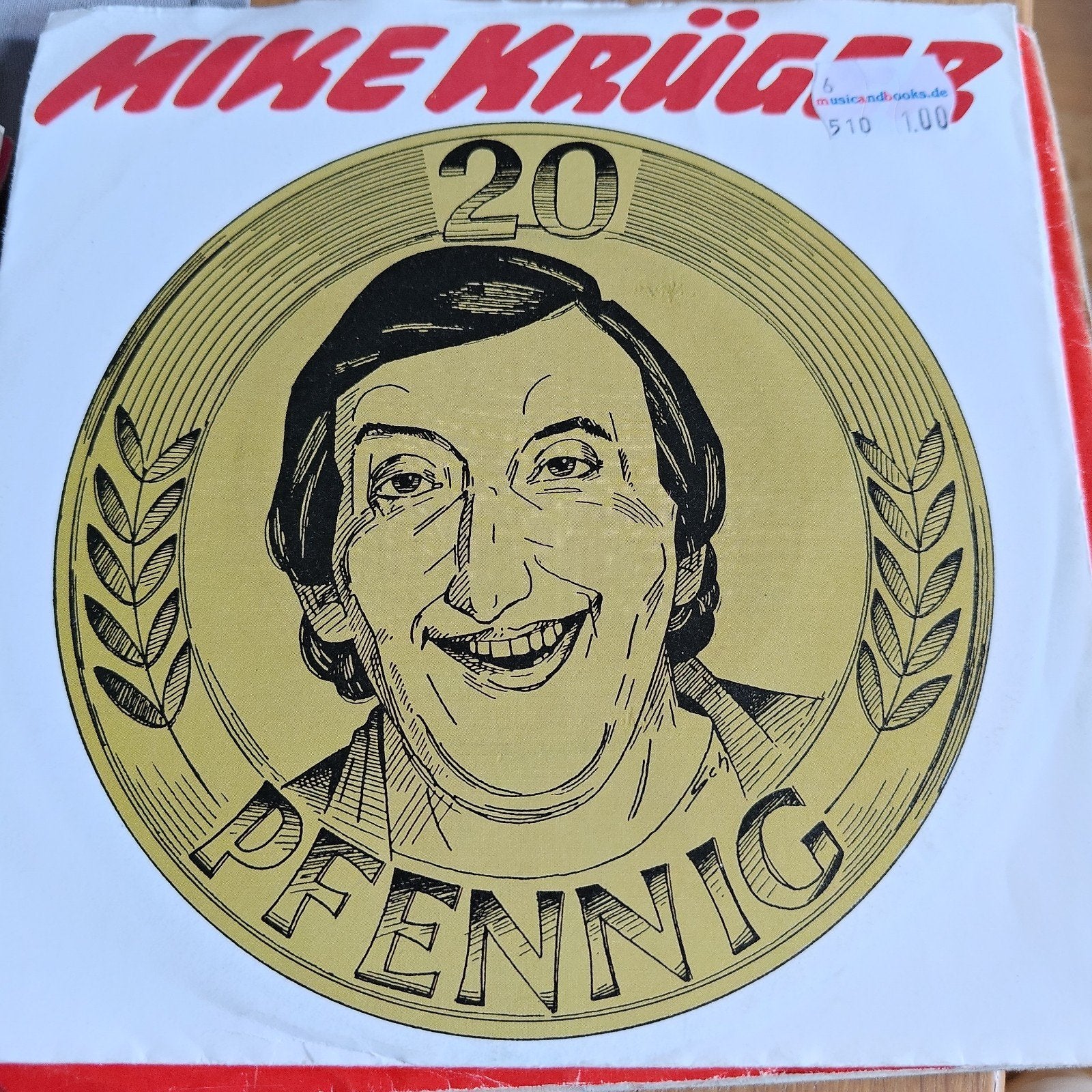 Mike Krüger - 20 Pfennig Vinyl Single, Cd's en Dvd's, Vinyl Singles, Gebruikt, Humor en Cabaret, EP, 7 inch, Ophalen of Verzenden